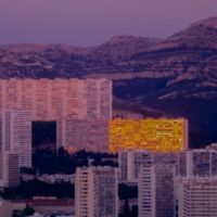 Sunset on Buildings - Valmante -Marseille -France