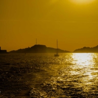 Golden Sunset - Ile du Frioul - Chateau d'If - Marseille - France