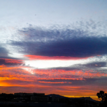 Winter orange morning - Marseille - France