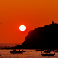 Sunset in San Marinho Do Porto - Portugal