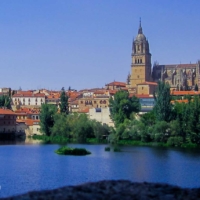 City and Cathedral in Salamanca - Spain