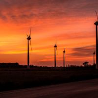 Sunset Windmills 1