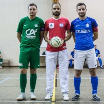 Avant le match - Capitaines - Arbitre - AFC - Gallia Club Uchaud Futsal - Lançon de Provence - France