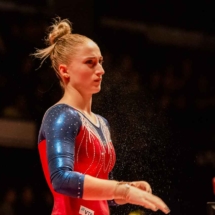 Lilia Akhaimova -Concentration pour le saut - Elite Gym Massilia - Marseille - France