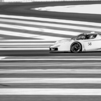 Ferrari FXX N°58 - BnW - XX Programme - Circuit Paul Ricard - France