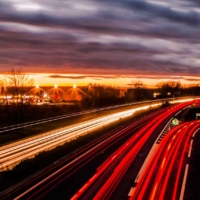 A54 by night 2 - St Martin de Crau - France