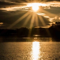 Sunset - Etang des Aulnes - St Martin de Crau - France